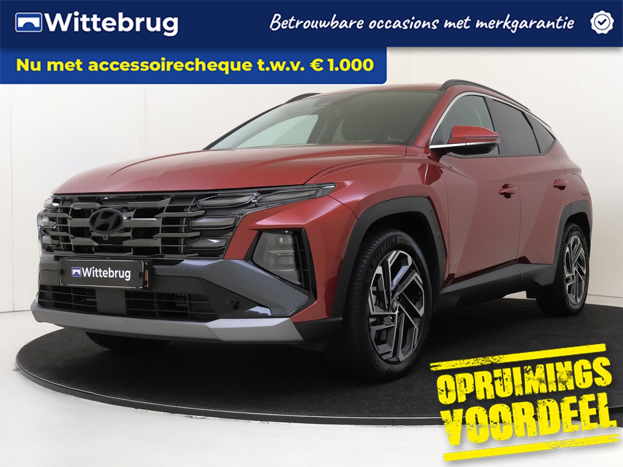 Hyundai Tucson - 1.6 T-GDI PHEV Premium | Leder | Stoel Koeling en Verwarming | Camera | Carplay | - AutoWereld.nl