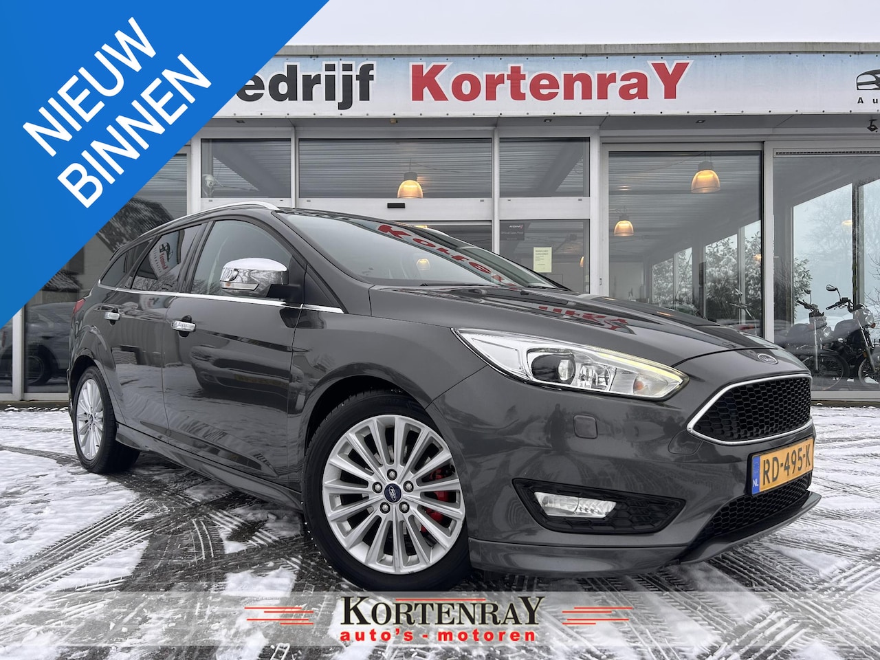 Ford Focus Wagon - 1.0 Titanium /airco/navi/adaptieve cruise control/stoelverwarming/goed onderhouden occasio - AutoWereld.nl
