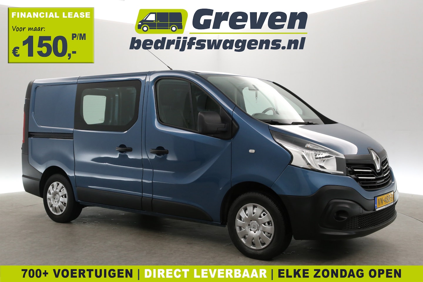 Renault Trafic - 1.6 dCi L1H1 | Airco | Cruise | 3-Zits | Trekhaak | Navi | Parkeersens. - AutoWereld.nl