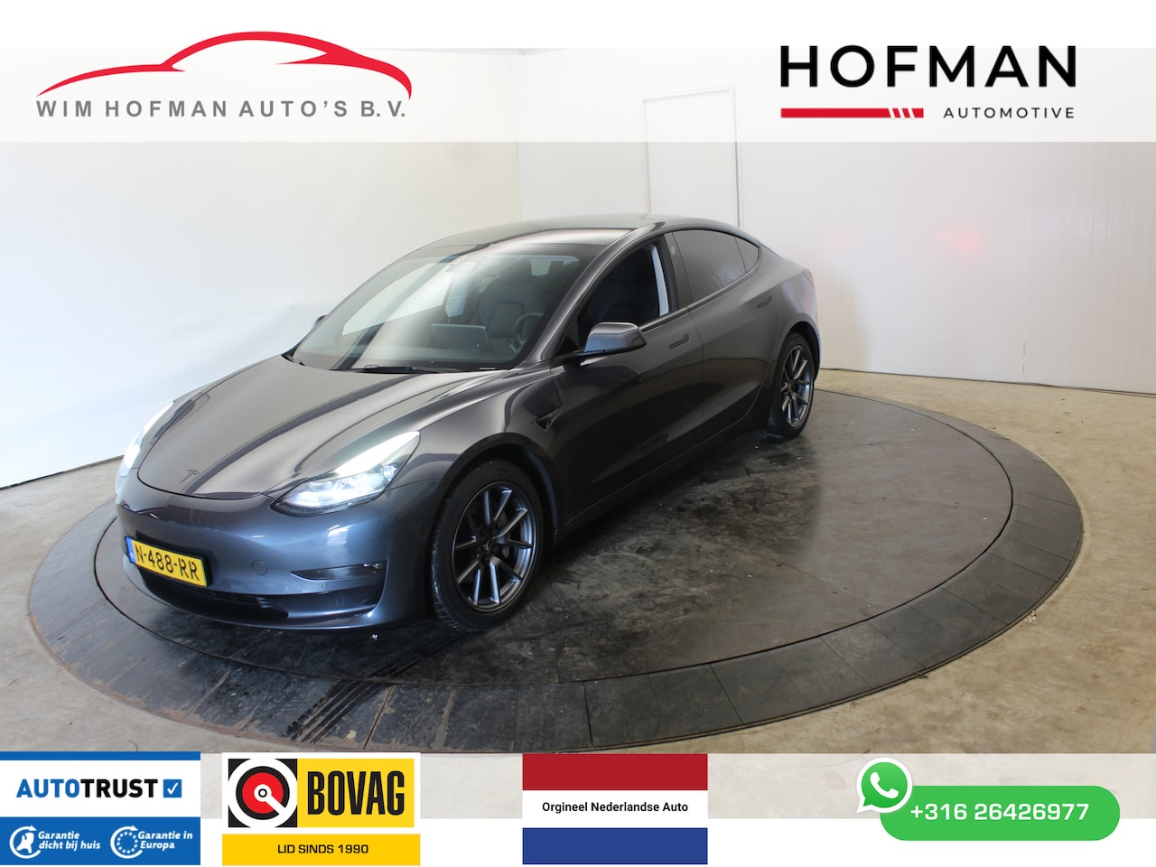 Tesla Model 3 - Long Range RWD Long Range AWD 75 kWh El-A-klep Leer 360º Cam - AutoWereld.nl