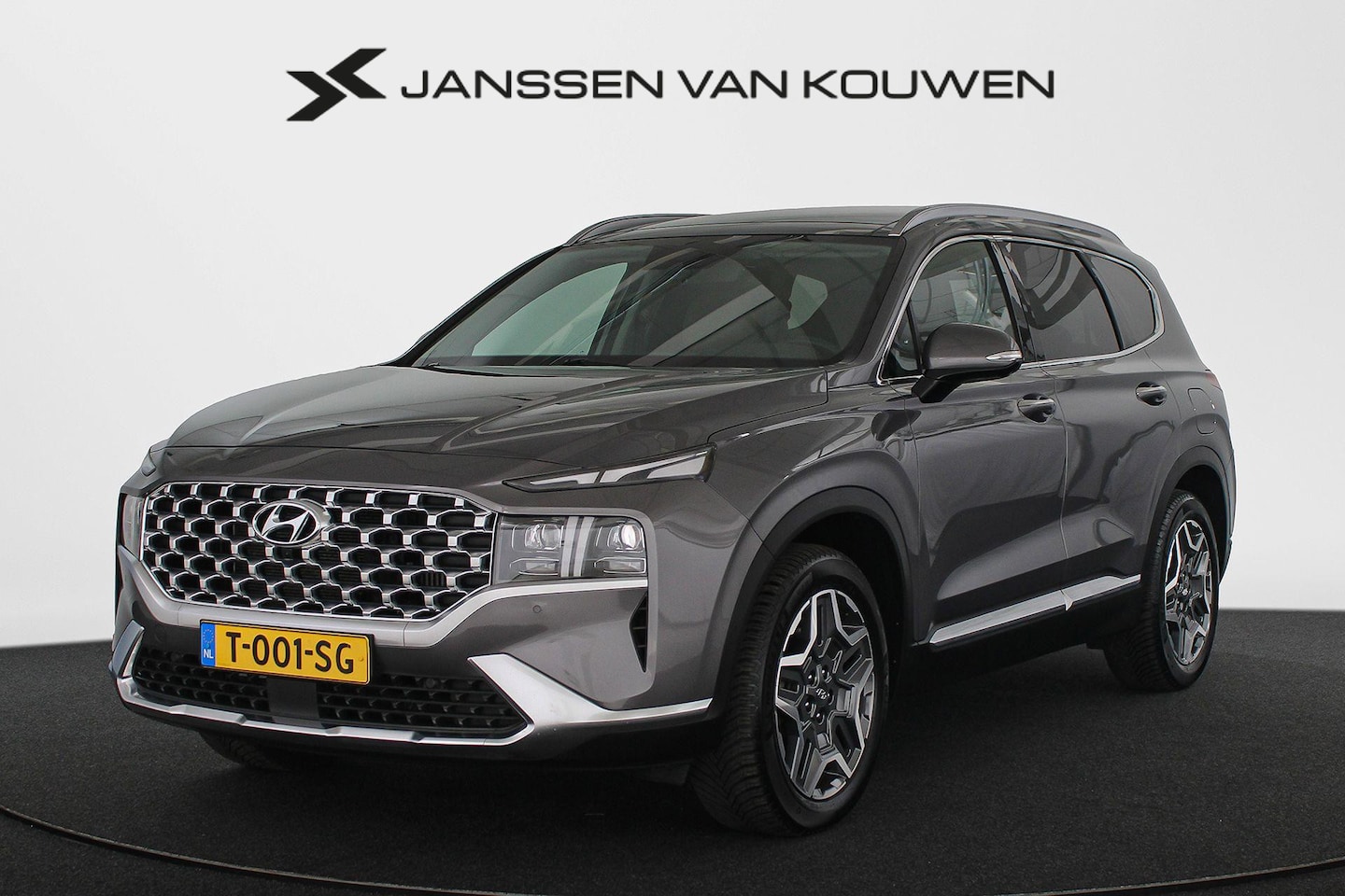 Hyundai Santa Fe - 1.6 T-GDI HEV Premium Sky * Trekhaak * Pano * Head-Up * Leder * Stoelverwarming * Stoelven - AutoWereld.nl
