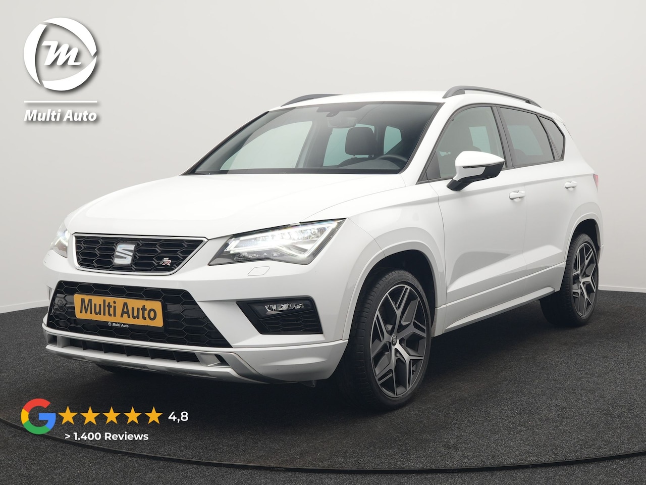 SEAT Ateca - 1.5 TSI FR DSG 150pk Dealer O.H. | Trekhaak Af Fabriek | Camera | Beats Audio | 19"L.M | A - AutoWereld.nl