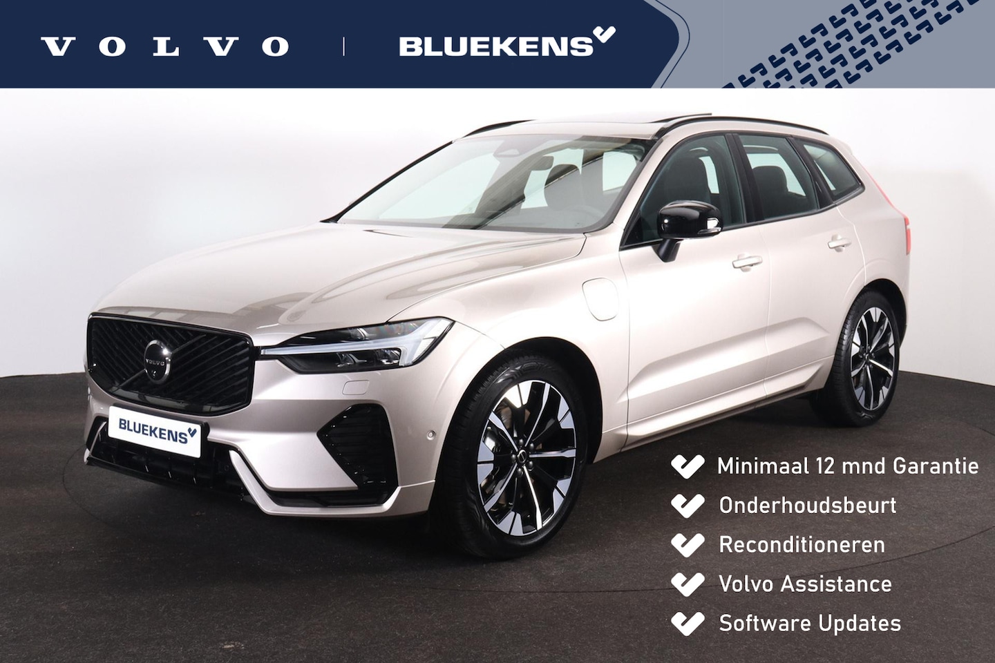 Volvo XC60 - T6 Recharge AWD Ultra Dark - Luchtvering - Panorama/schuifdak - IntelliSafe Assist & Surro - AutoWereld.nl