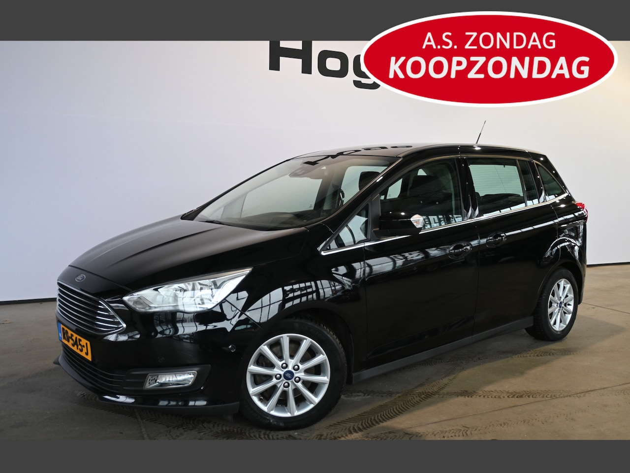 Ford Grand C-Max - 1.0 Titanium Cruise control Clima Trekhaak PDC 100% Onderhouden! Inruil Mogelijk! - AutoWereld.nl