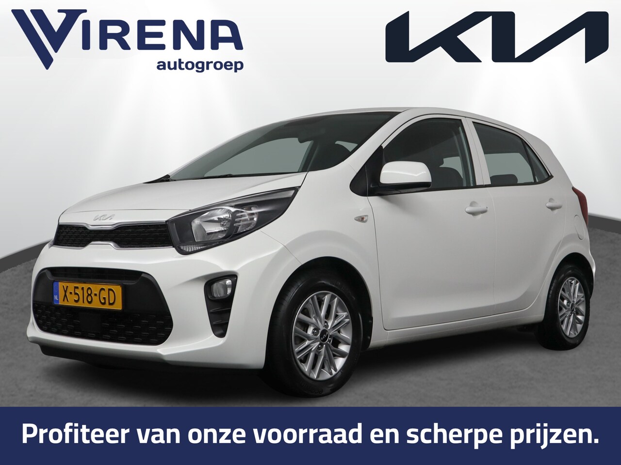 Kia Picanto - 1.0 DPi DynamicLine - Airco - Achteruitrijcamera - Cruise Control - Apple Carplay/Android - AutoWereld.nl