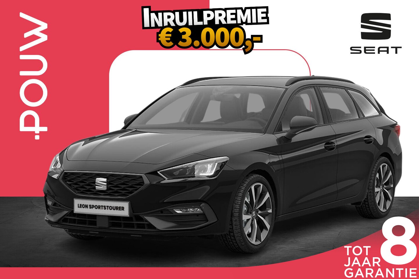 SEAT Leon Sportstourer - 1.5 TSI 204pk e-Hybrid FR Business | 18" Velgen - AutoWereld.nl