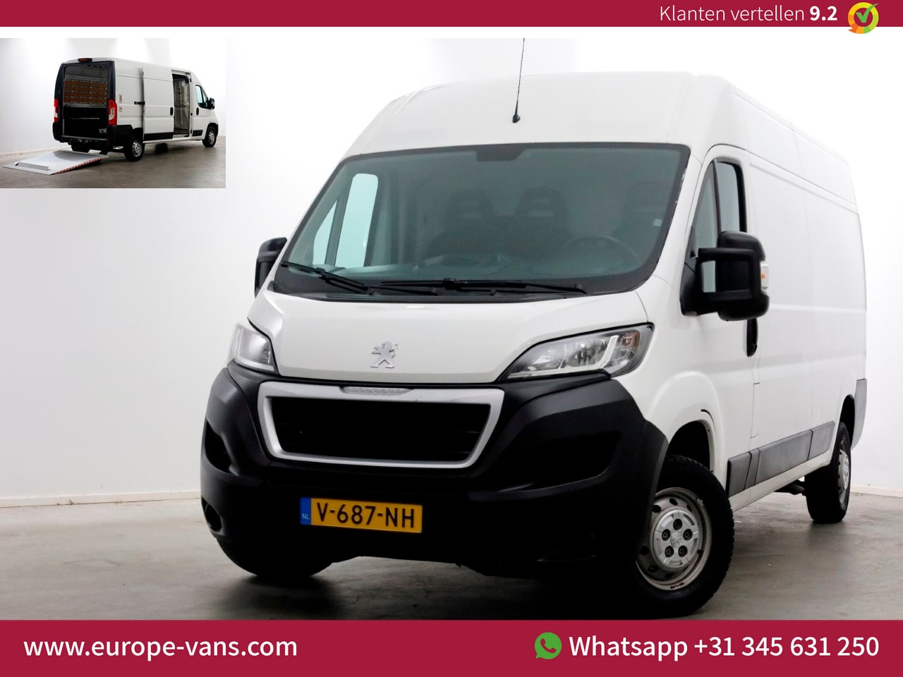 Peugeot Boxer - 2.0 BlueHDI 130pk E6 L3H2 Navi/Camera Laadklep 500kg 05-2018 - AutoWereld.nl