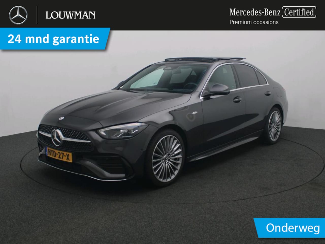 Mercedes-Benz C-klasse - 300 e Business Solution AMG AMG Line | NIght Pakket | Panorama Schuif-Kanteldak | !9 Inch - AutoWereld.nl