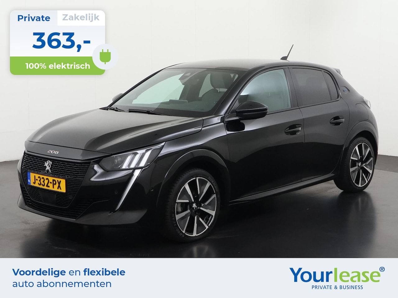 Peugeot e-208 - EV GT 350 50 kWh 3 fase | All-in 363,- Private Lease | Direct uit voorraad - AutoWereld.nl