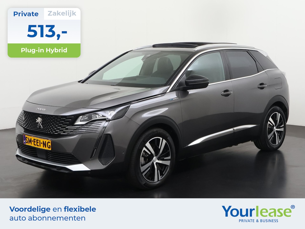 Peugeot 3008 - 1.6 HYbrid4 300 GT | All-in 513,- Private Lease | Direct uit voorraad - AutoWereld.nl
