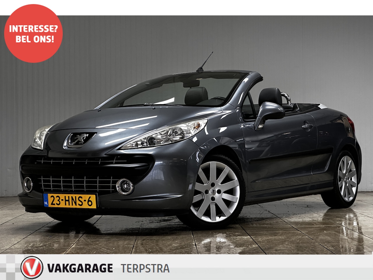 Peugeot 207 CC - 1.6-16V T Sport/ Cabrio!/ 17''LMV/ Sportstoelen/ LEDER/ Clima/ Cruise/ Elek.Pakket/ C.V.Af - AutoWereld.nl