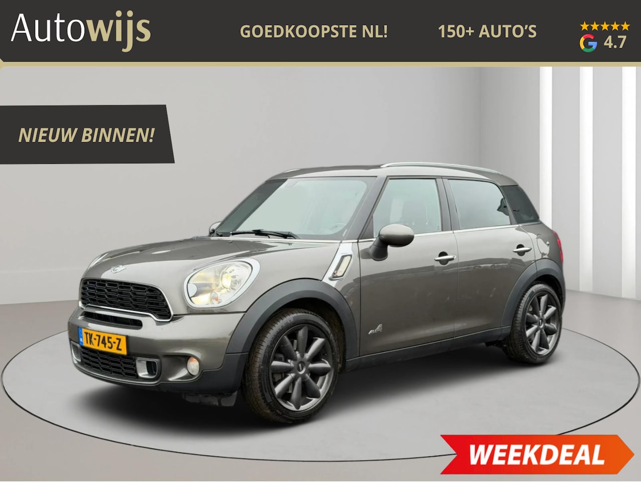 MINI Countryman - Mini 1.6 Cooper S ALL4 Chili|PANO|TREKHAAK|H&K|NAVI|XENON| - AutoWereld.nl