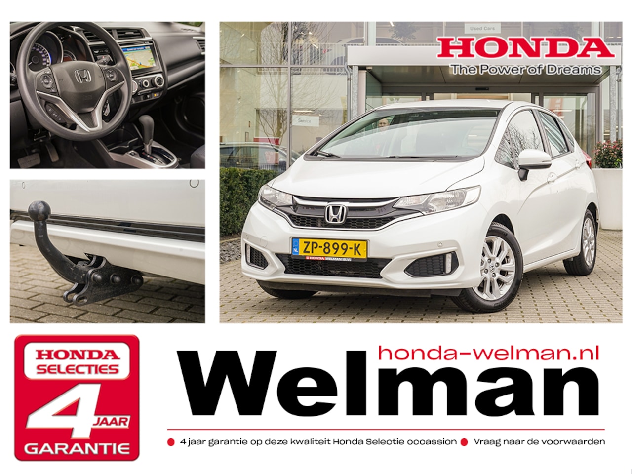 Honda Jazz - 1.3i VTEC COMFORT - NAVIGATIE - TREKHAAK - AUTOMAAT - AutoWereld.nl