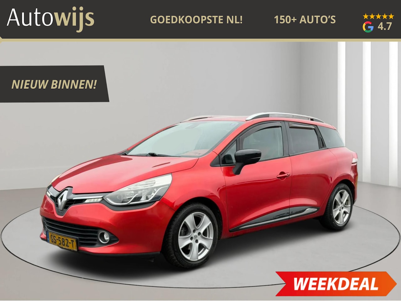 Renault Clio Estate - 1.5 dCi Dynamique|AUT|CAMERA|TREKHAAK|NAVI|NL AUTO - AutoWereld.nl