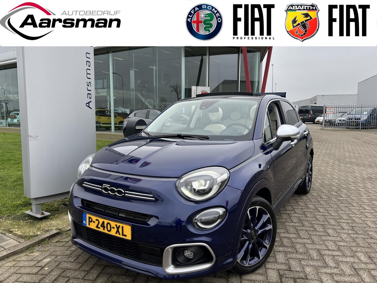Fiat 500 X - 1.5 Hybrid Yacht Club Capri Cabrio Dealer OH | Wit leder | houtafwerkingen | BTW | Camera - AutoWereld.nl