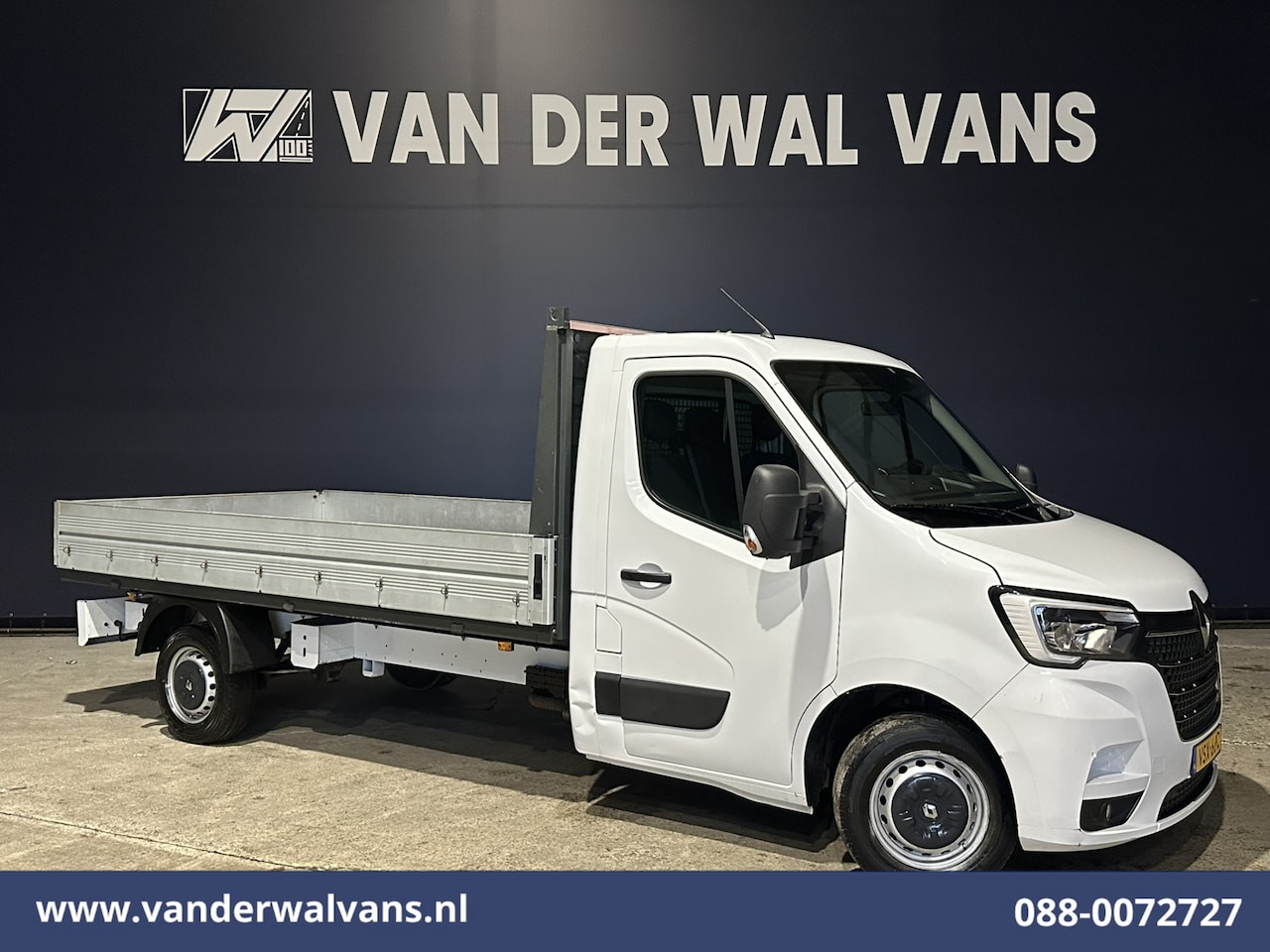Renault Master - 2.3 dCi 150pk Pick up Open Laadbak Euro6 Airco | LED | Cruisecontrol Bijrijdersbank - AutoWereld.nl
