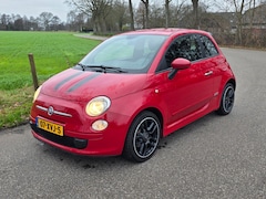 Fiat 500 - 0.9 TwinAir leuke stoere auto met lange apk keuring airco en beetje blanke lak schade