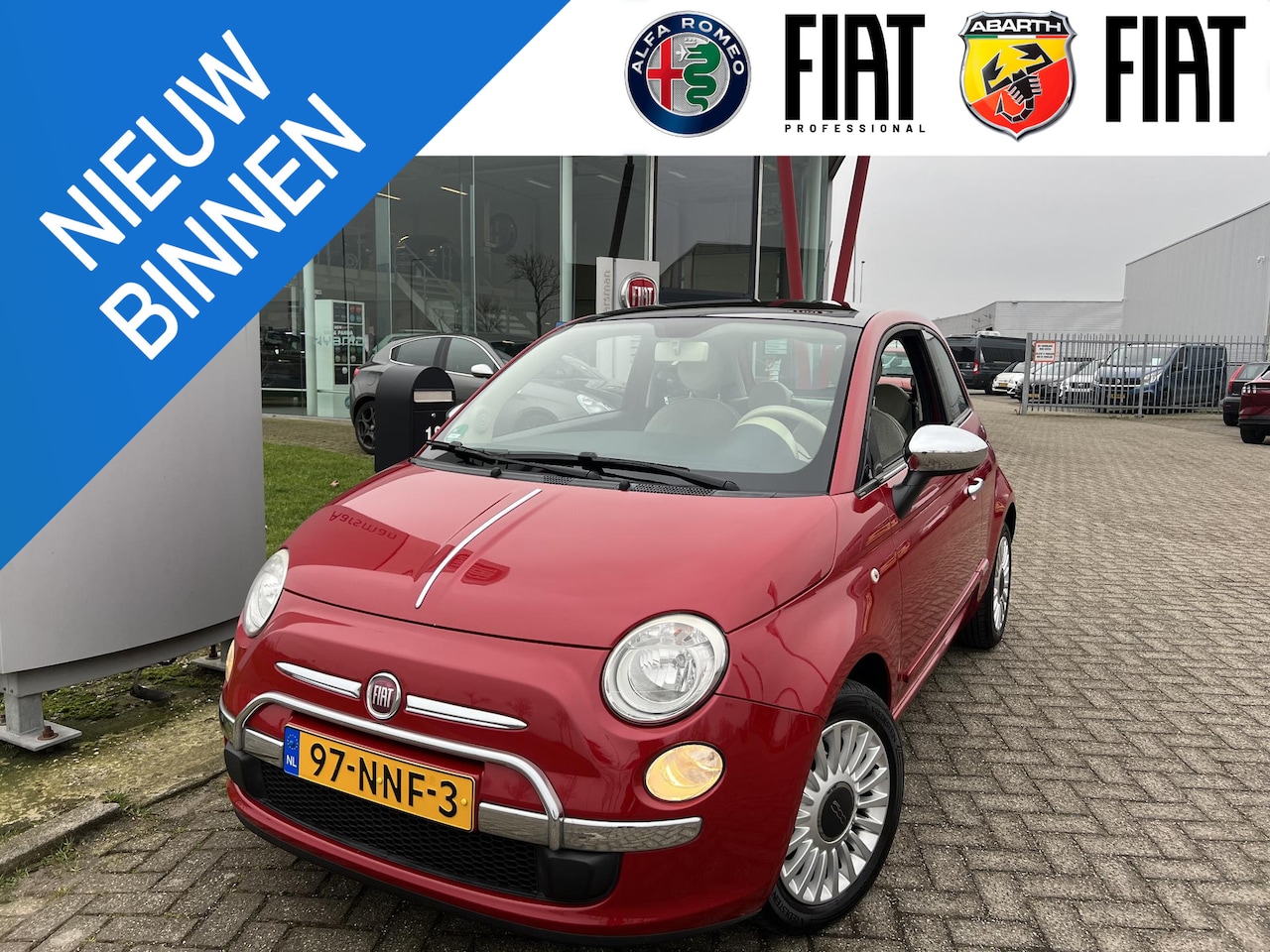Fiat 500 - 1.2 Lounge | Automaat | Airco | Panoramadak | Bluetooth - AutoWereld.nl