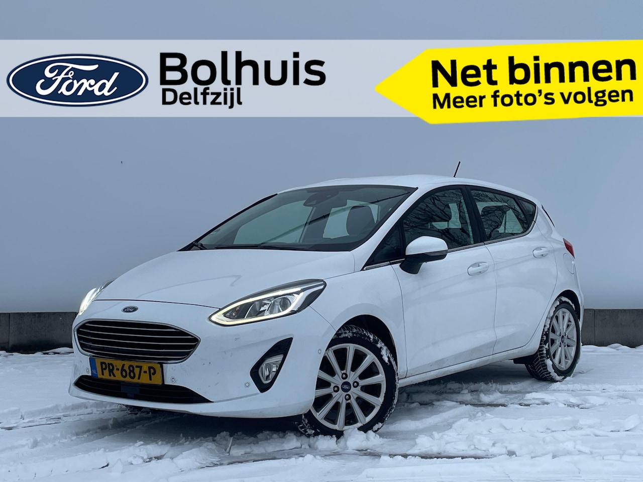 Ford Fiesta - EcoBoost Titanium | Trekhaak | Adapt. Cruise | Verwarmde Voorruit | Camera | 4 seiz. bande - AutoWereld.nl