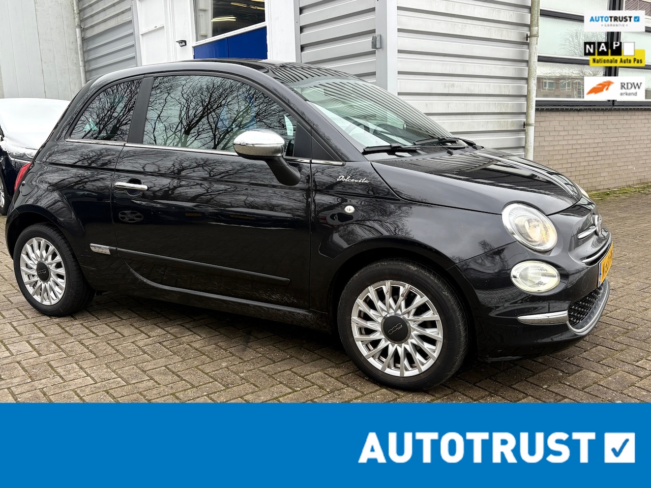 Fiat 500 - 1.0 Hybrid Dolcevita/Airco/Pano/NL/Apk/Navi - AutoWereld.nl