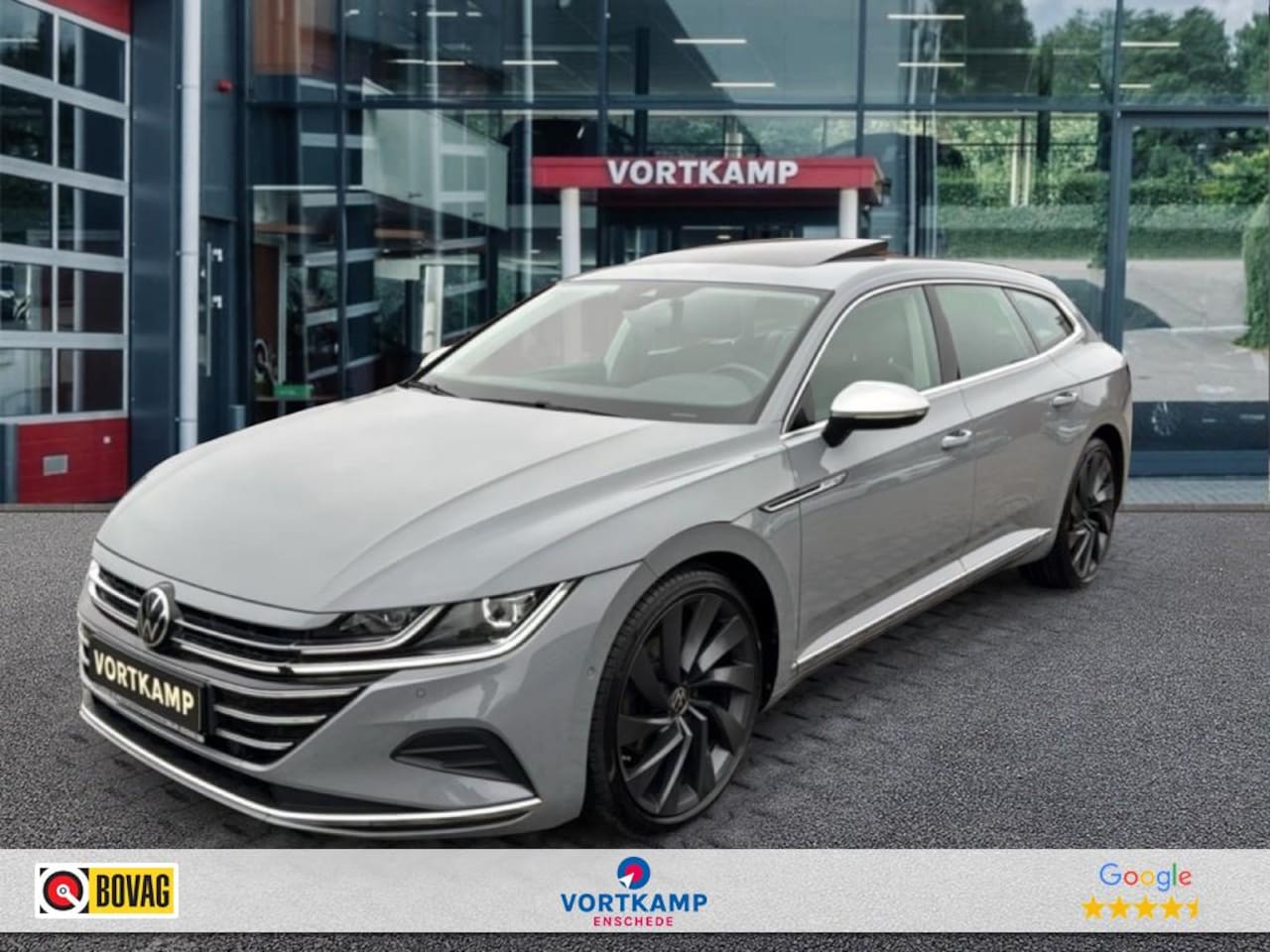 Volkswagen Arteon Shooting Brake - 2.0 TDI DSG R-LINE BUSINESS+ TREKHAAK/360CAM/PANODAK/HK/ELEKKLEP - AutoWereld.nl