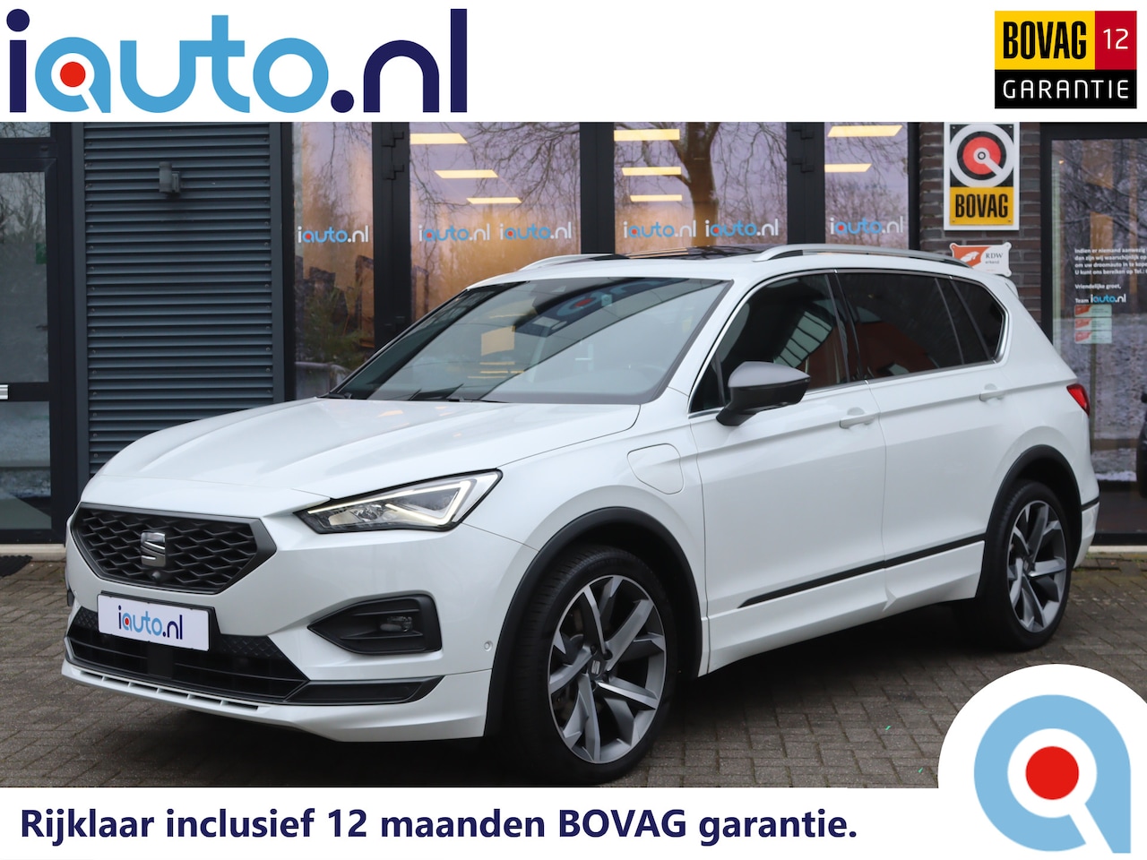 SEAT Tarraco - 1.4 TSI e-Hybrid PHEV FR Pano/Leder/DCC/ACC/360/Keyless/Elek. stoel/Dode-hoek/20" - AutoWereld.nl