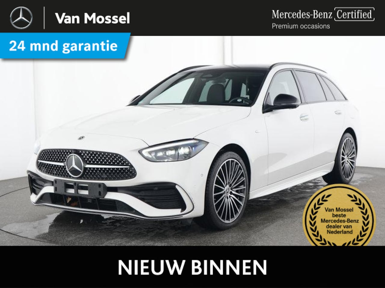 Mercedes-Benz C-klasse Estate - 300 e Business Solution AMG Panoramadak / Burmester / Memory Seats / 360 Camera / Keyless - AutoWereld.nl