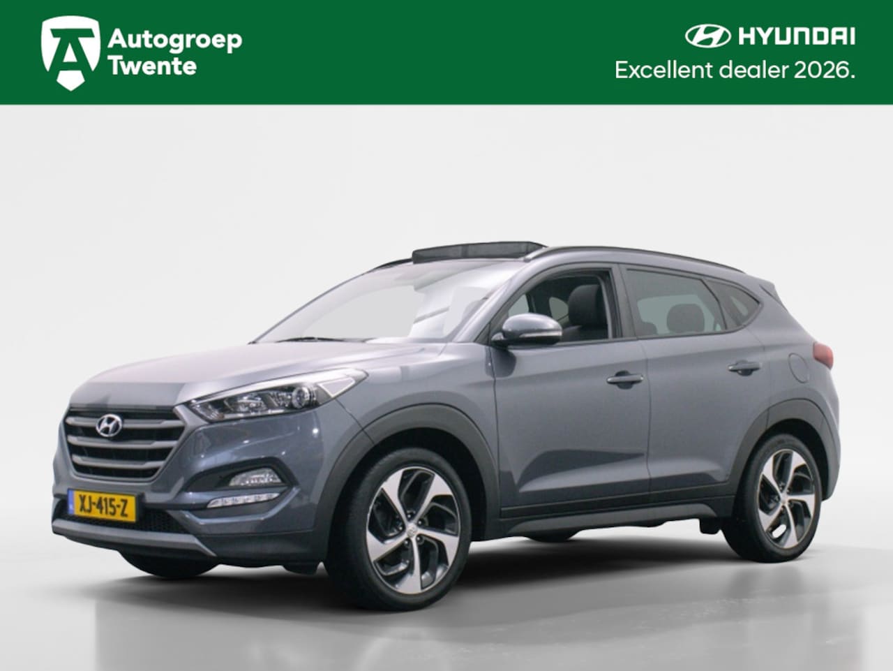 Hyundai Tucson - 1.6T 177pk 4WD Anniversary Automaat | Trekhaak 1.600kg | Panodak - AutoWereld.nl
