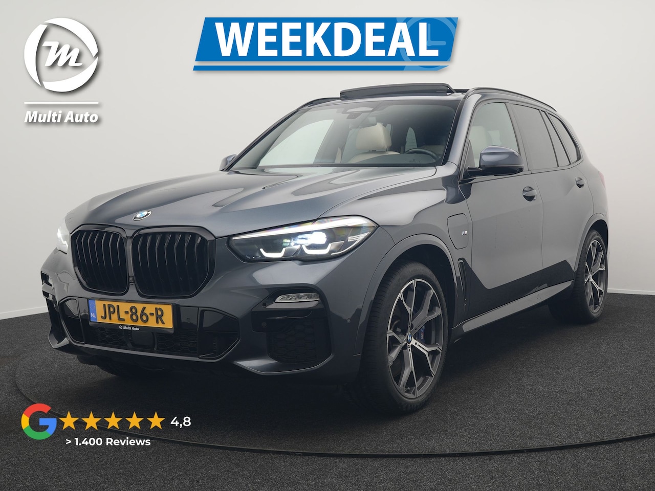 BMW X5 - xDrive45e M Sport Plug In Hybrid 395pk Dealer O.H. PHEV | Trekhaak Af Fabriek | Panodak | - AutoWereld.nl