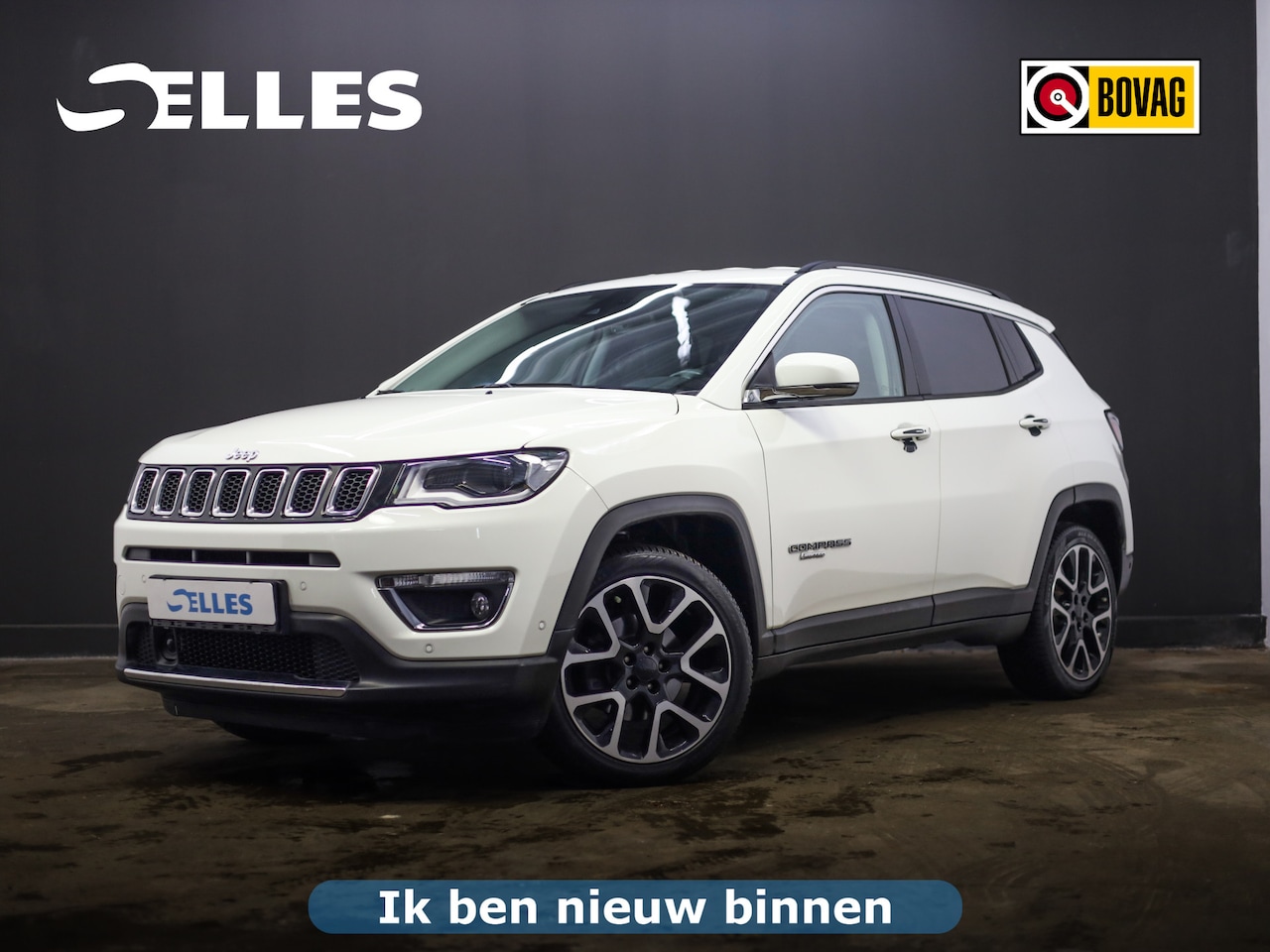 Jeep Compass - 1.3T S Limited | Trekhaak | Stuur en Stoelverwarming | Apple Carplay en Android Auto - AutoWereld.nl