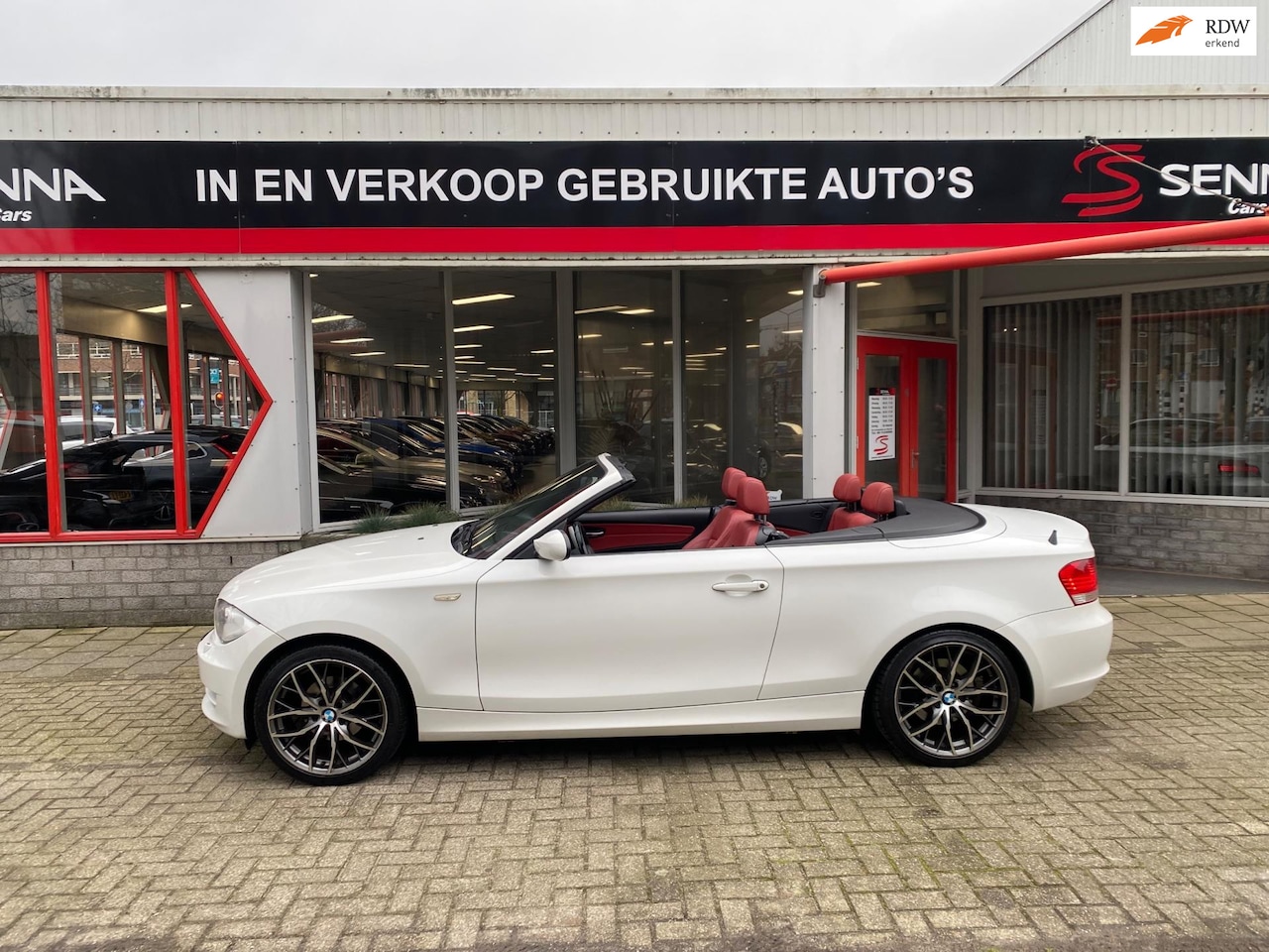 BMW 1-serie Cabrio - 118i - Rood leder - Xenon - Inruil Mog ! - AutoWereld.nl