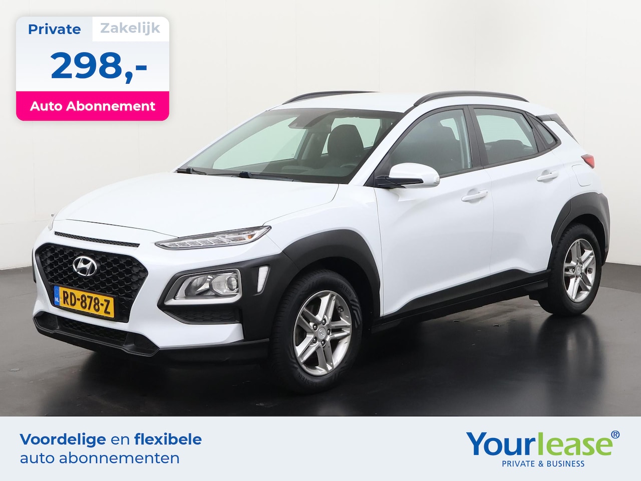 Hyundai Kona - 1.0T Comfort | All-in 298,- Private Lease | Direct uit voorraad - AutoWereld.nl