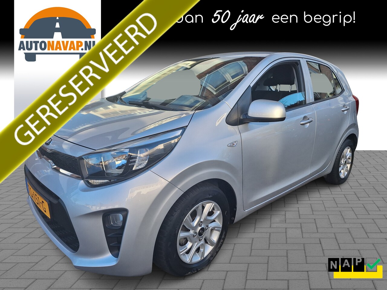 Kia Picanto - 1.0 CVVT ComfortPlusLine Navigator /Camera/Navi/Apple/Android/Garantie - AutoWereld.nl