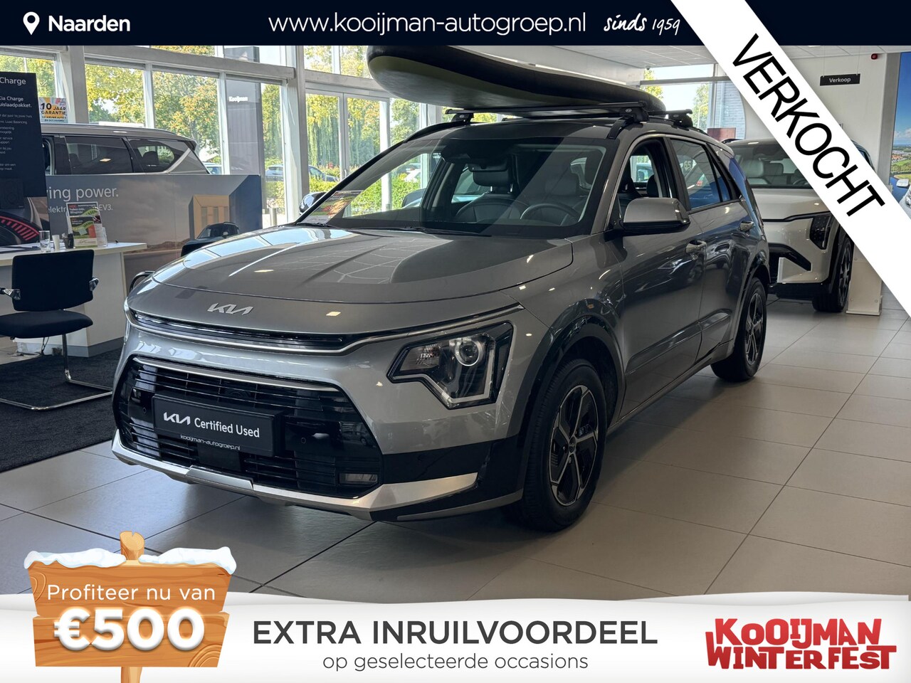 Kia Niro - 1.6 GDi Hybrid DynamicLine Trekhaak|Navigatie|camera|1e eigenaar!! - AutoWereld.nl