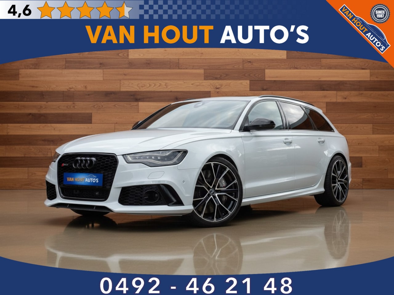 Audi RS6 - Avant 4.0 TFSI Quattro Pro Line Plus | Massagestoelen | Suzuka Grey RS 6 - AutoWereld.nl
