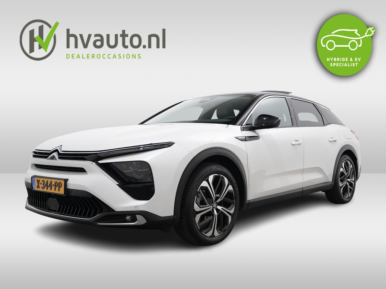 Citroën C5 X - 1.6 PLUG-IN HYBRID 225PK SHINE EAT8 | Trekhaak | Panoramadak | Leer | Pack HiFi - AutoWereld.nl