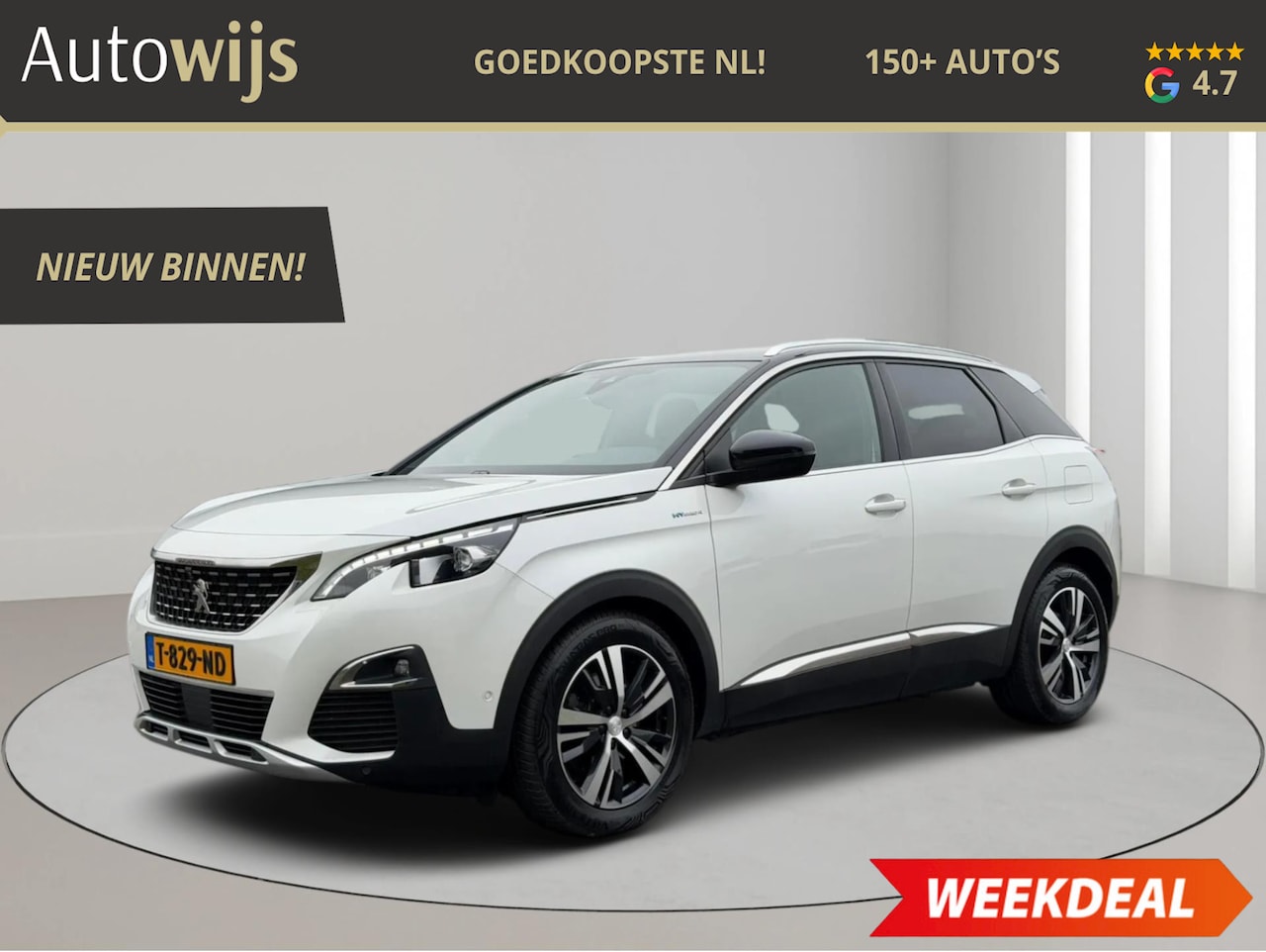 Peugeot 3008 - 1.6 HYbrid4 300 Première Pack|GT LINE|360CAM|NAVI| - AutoWereld.nl
