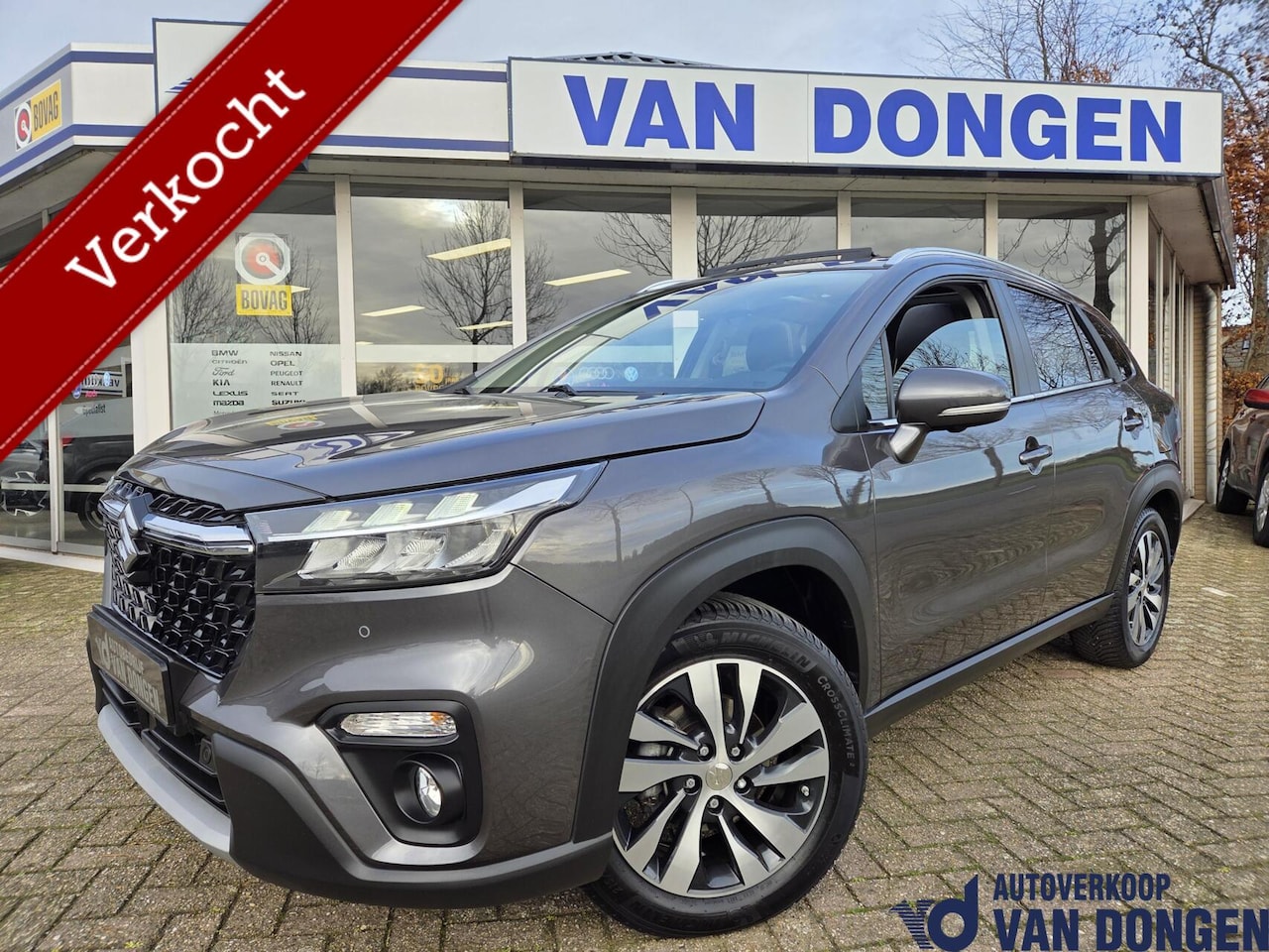 Suzuki S-Cross - 1.4 Boosterjet AllGrip Style Smart Hybrid | Trekhaak / Panorama | 1.500 KG Trekg. - AutoWereld.nl