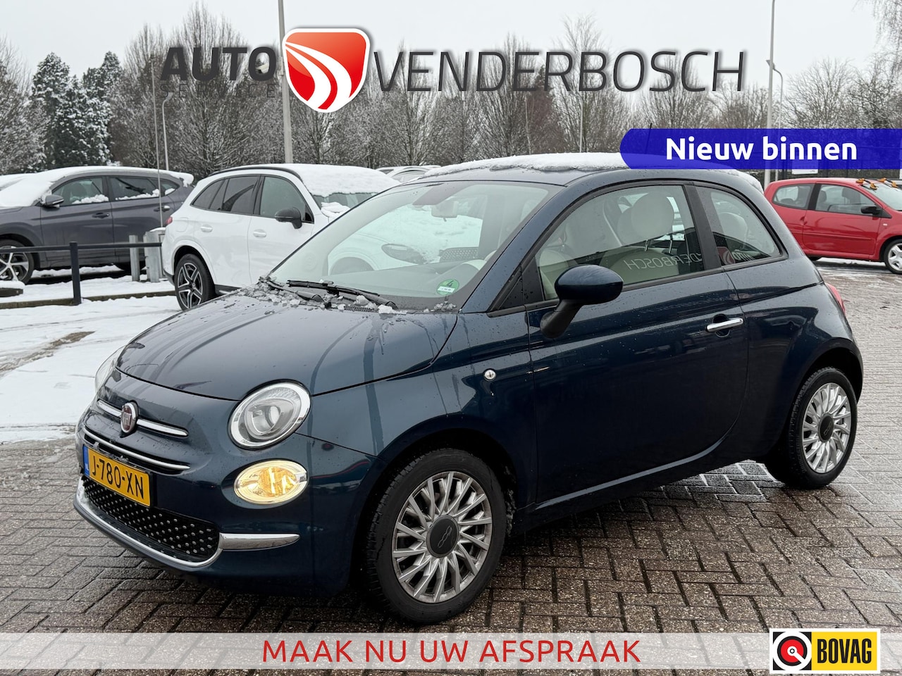 Fiat 500 - 1.0 69pk Hybrid Lounge Cool Airco | Cruise Control - AutoWereld.nl