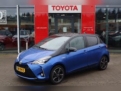 Toyota Yaris - 1.5 HYBRID BI-TONE PLUS TREKHAAK NAVI LM-VELGEN PANODAK KEYLESS ENTRY D.GLAS NL-AUTO