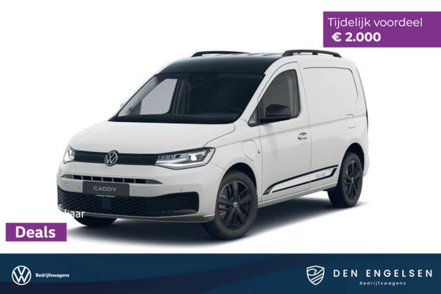 Volkswagen Caddy Cargo - 1.5 TSI Hybride DSG Limited Edition, Climatronic, Achterdeuren zonder deuren, App connect - AutoWereld.nl