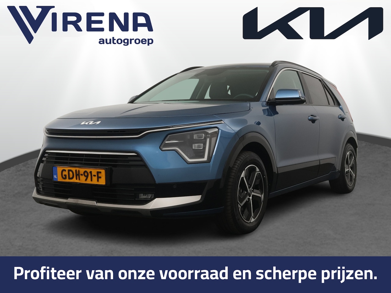 Kia Niro - 1.6 GDi Hybrid DynamicPlusLine - Stoel/-Stuuverwarming - Schuif-/Kanteldak - Elektrische A - AutoWereld.nl