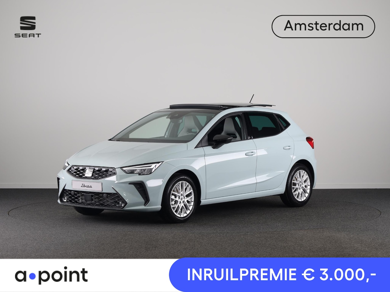 SEAT Ibiza - 1.0 EcoTSI FR Business Connect | Oniric Grey Metallic | Elektr Panorama Dak | Bucket Seats - AutoWereld.nl