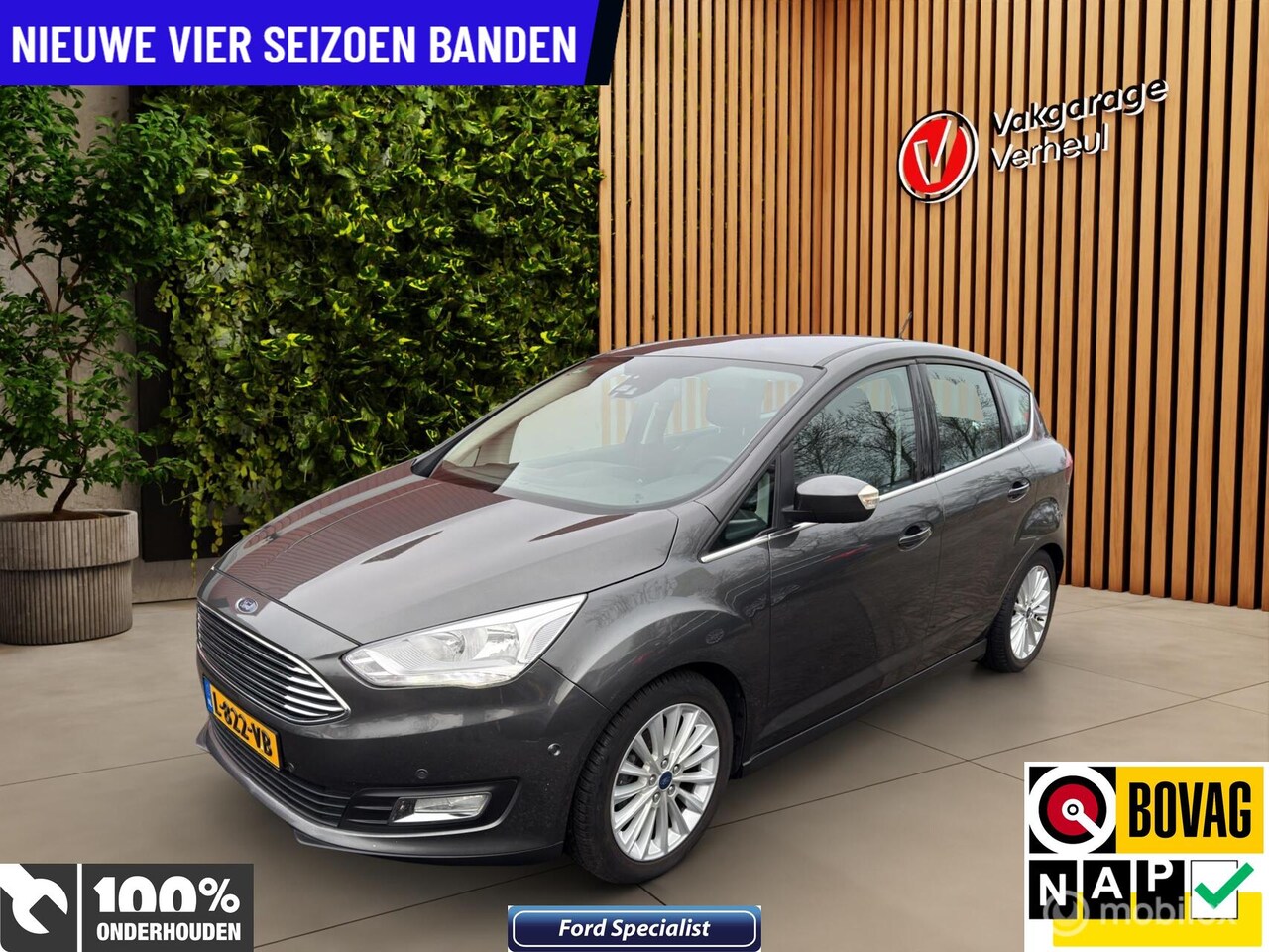 Ford C-Max - 1.0 Titanium|125Pk|Trekhaak|Navi|Boekjes - AutoWereld.nl