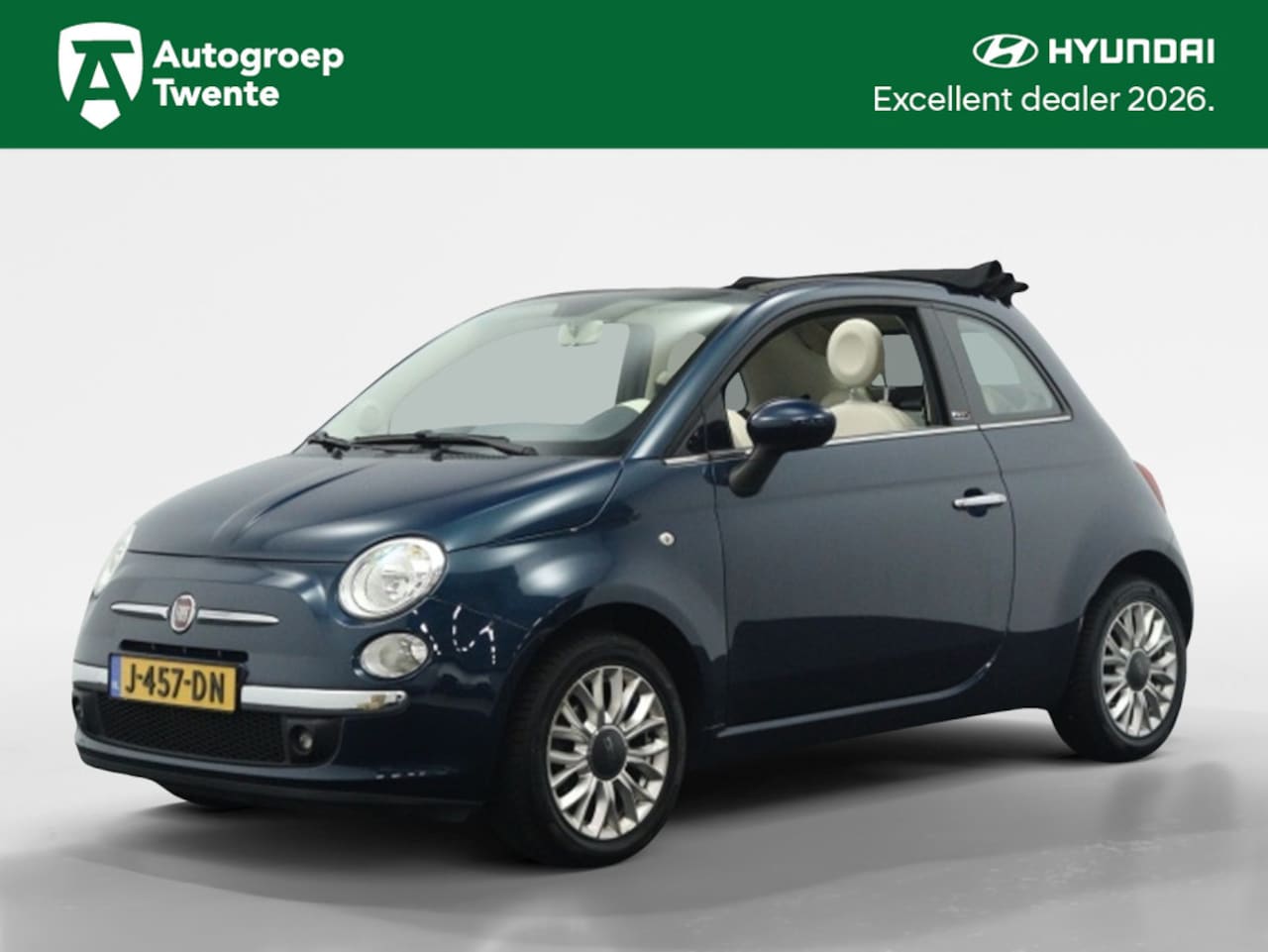 Fiat 500 C - 1.2 Lounge | Beige bekleding | All season | Sensoren achter | Bl - AutoWereld.nl