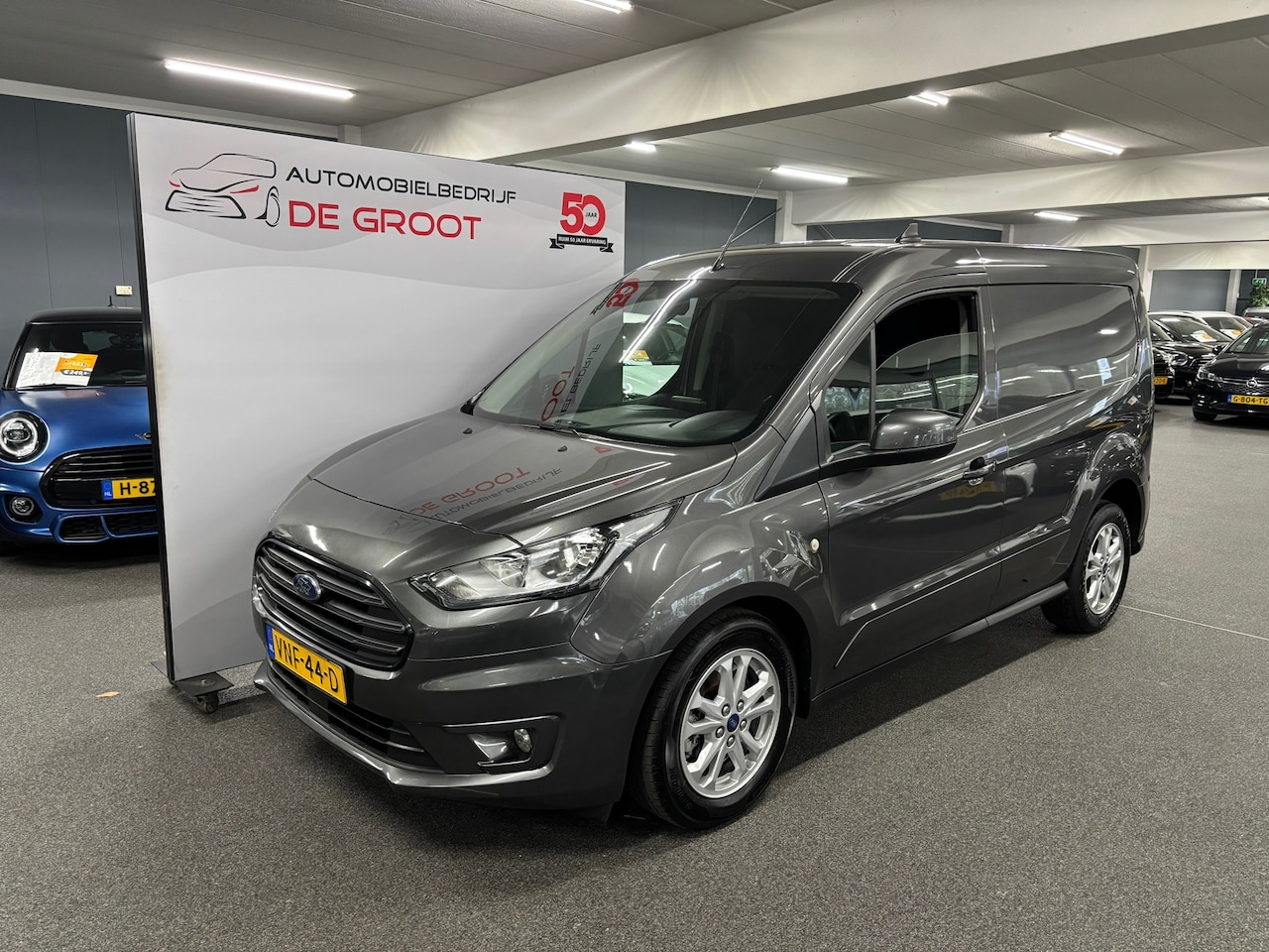 Ford Transit Connect - 1.5 EcoBlue L1 Limited 1.5 EcoBlue L1 Limited, zeer complete bedrijfswagen met stoelverwarming, Clima, Camera, Ap - AutoWereld.nl