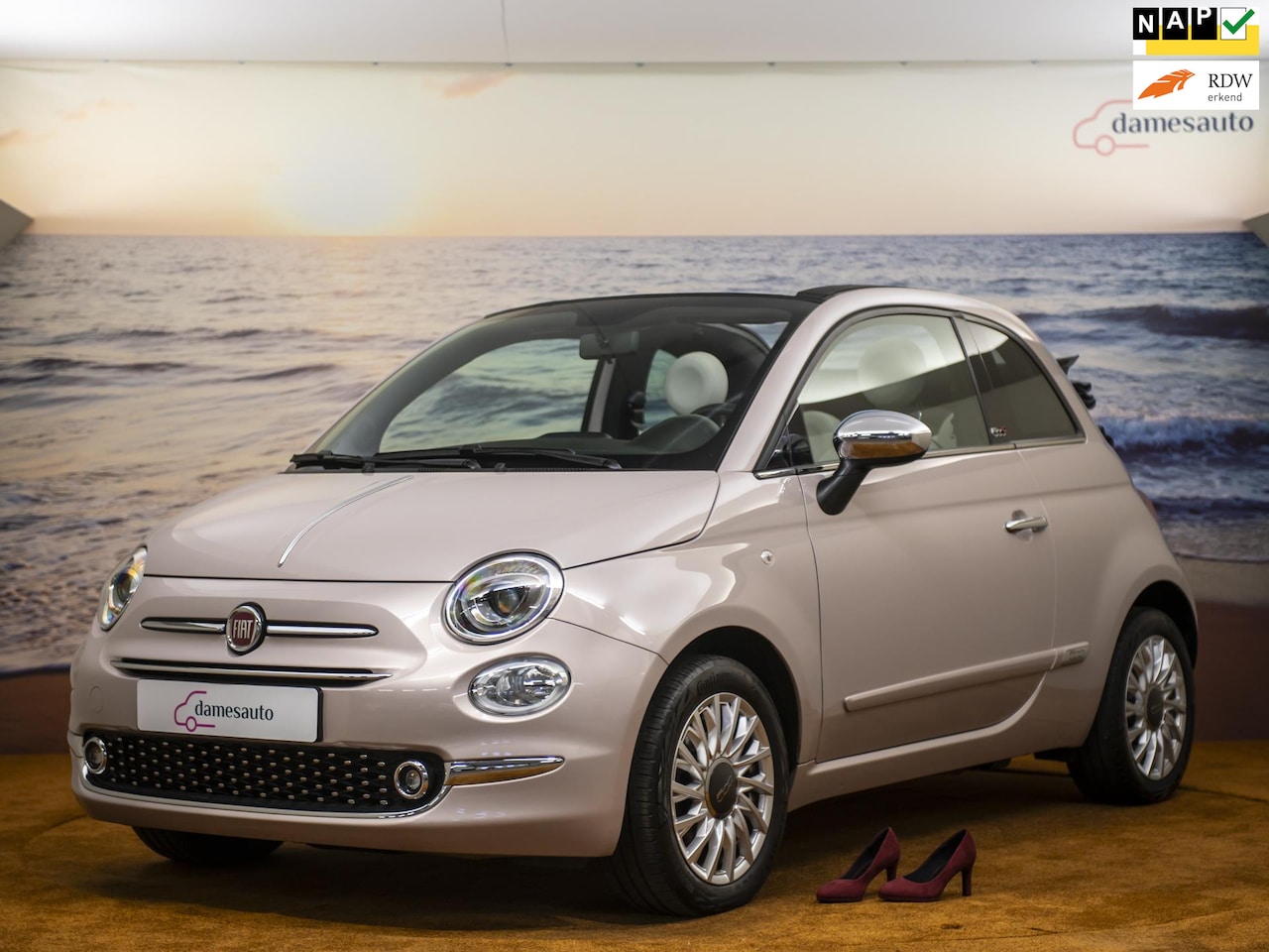 Fiat 500 C - 1.0 Hybrid Star 1.0 Hybrid Star, Powder Pink, NAP, Nav, Apple carplay - AutoWereld.nl