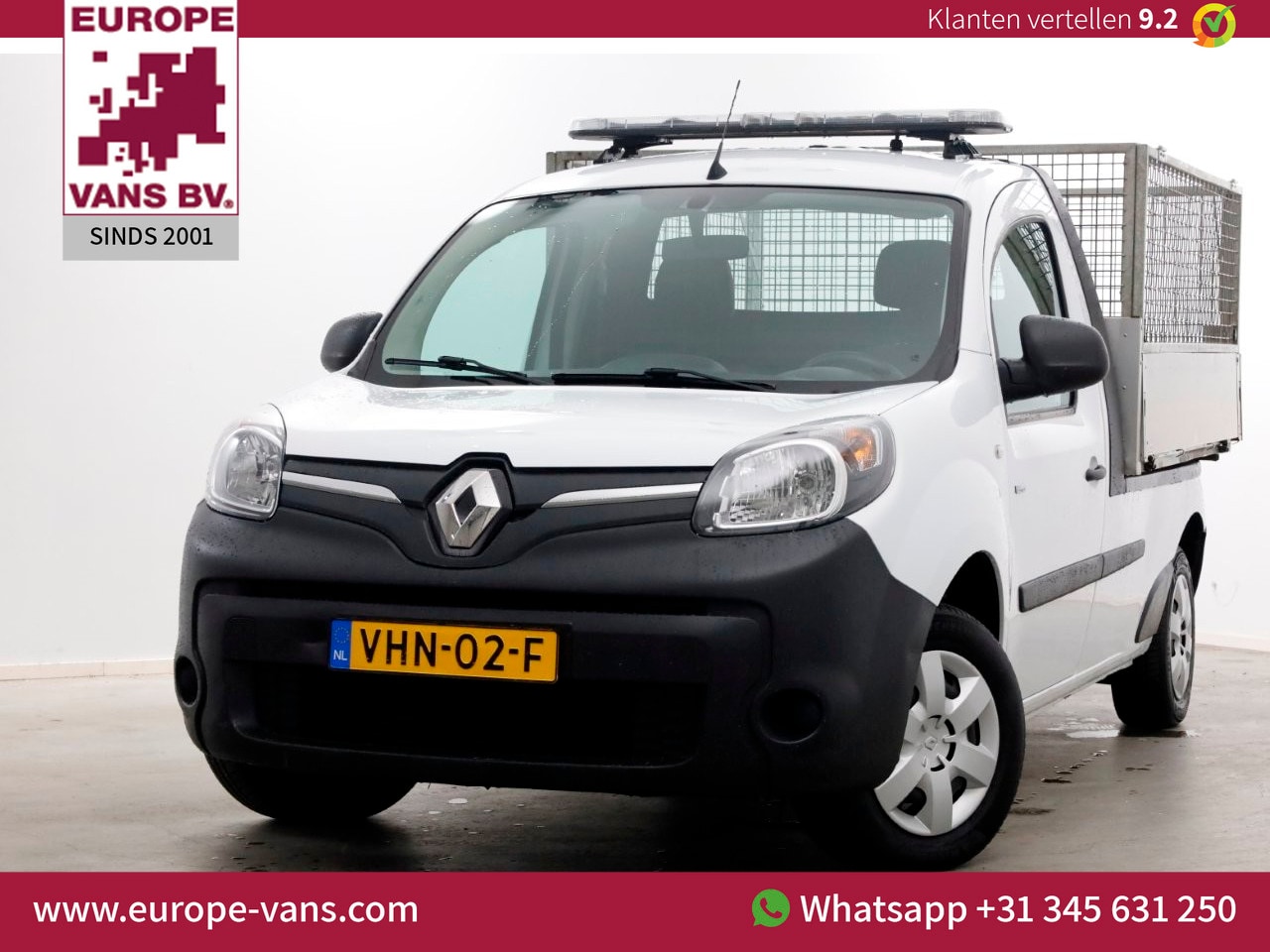 Renault Kangoo - Z.E. Maxi 33kWh 100% Elektrisch Open Laadbak Koop Accu SOH 88% 11-2020 - AutoWereld.nl