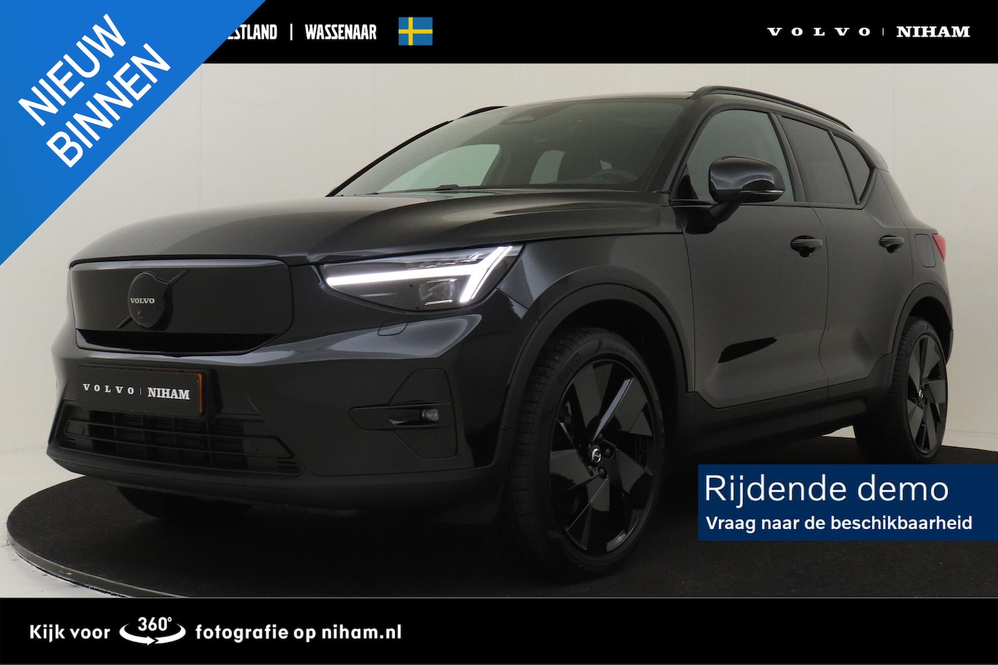 Volvo EX40 - SINGLE MOTOR EXTENDED RANGE ULTRA BLACK ED. 82 kWh *DEMO VOORDEEL!* *FULL OPTIONS!* -PANO. - AutoWereld.nl