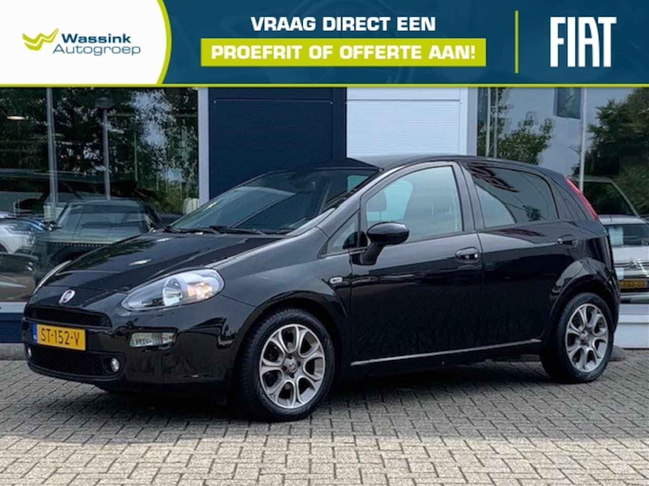 Fiat Punto - 0.9 TwinAir Turbo 100pk 5-drs Sempre | Navigatie | Climate control | LM-velgen | Bluetooth - AutoWereld.nl